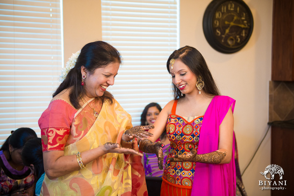 Indian Bride and Mom mehndi