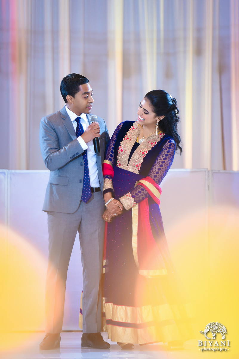 Bride and Groom wedding Toast stafford center houston