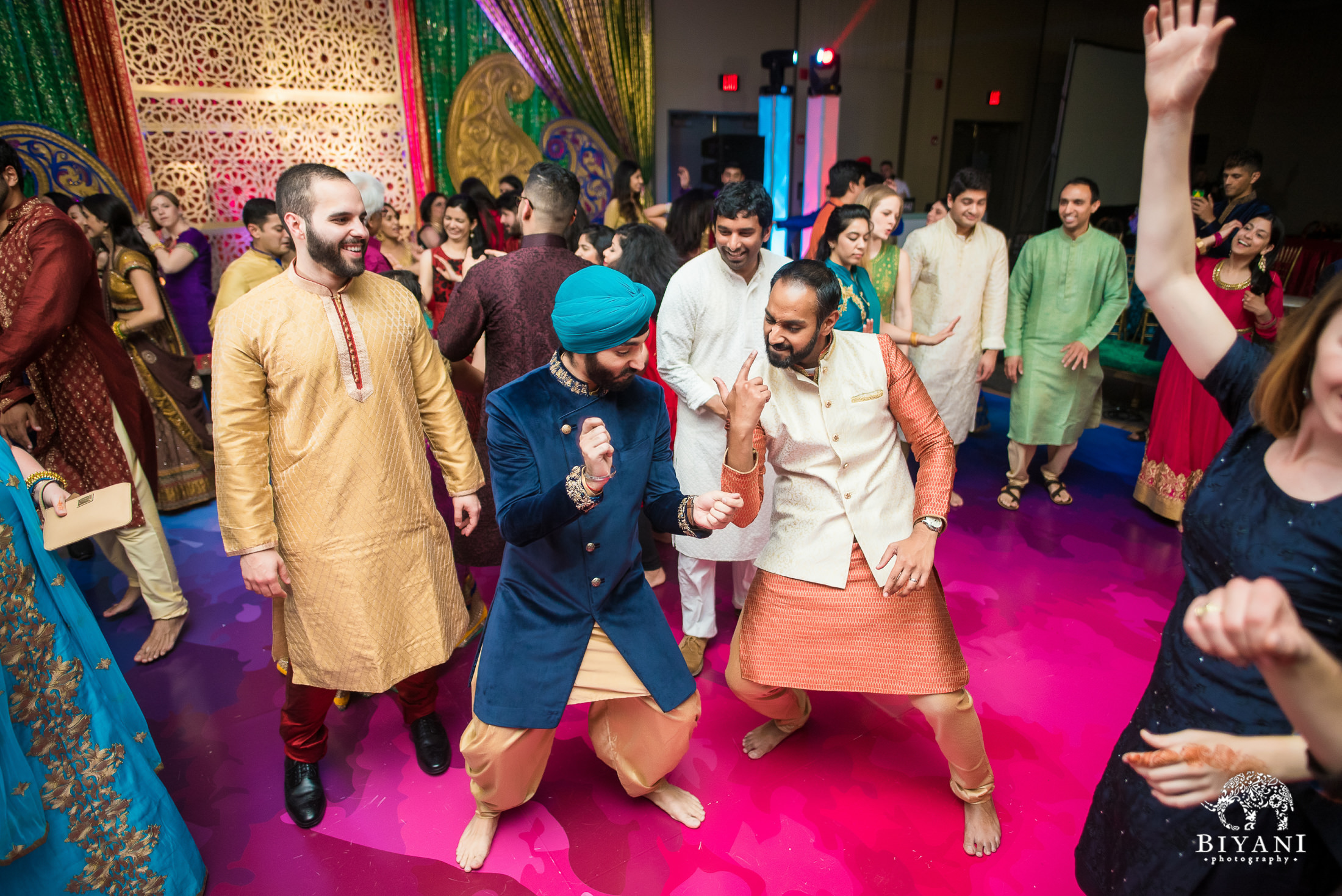 Punjabi groom on the dance floor