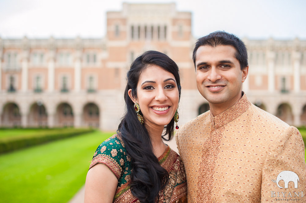 Indian Engagement Photo Shoot - Rice University, Houston, TX