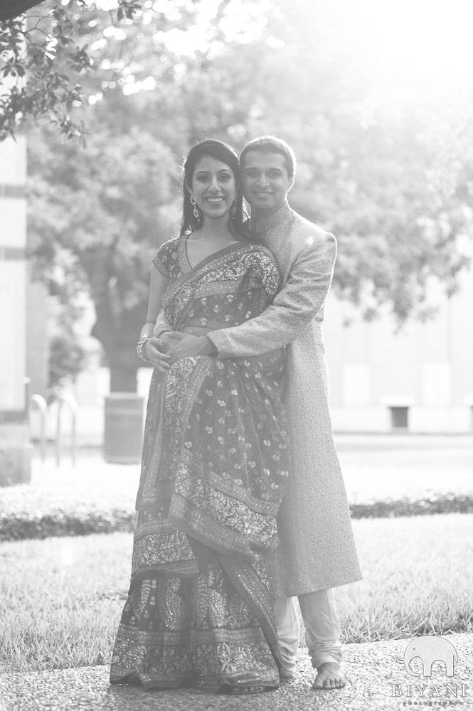 Indian Engagement Photo Shoot - Rice University, Houston, TX