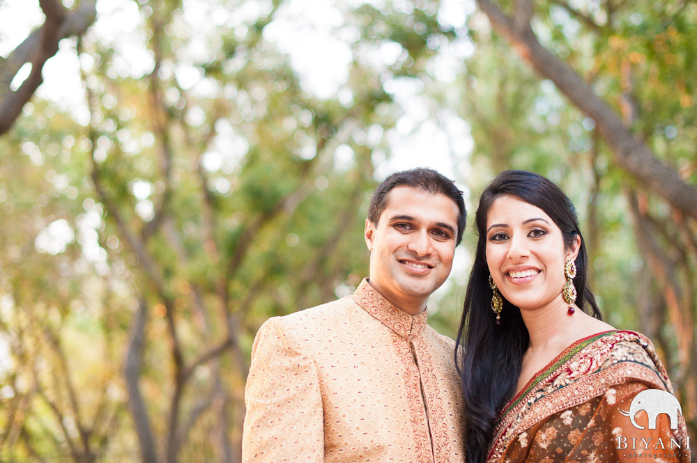 Indian Engagement Photo Shoot - Rice University, Houston, TX