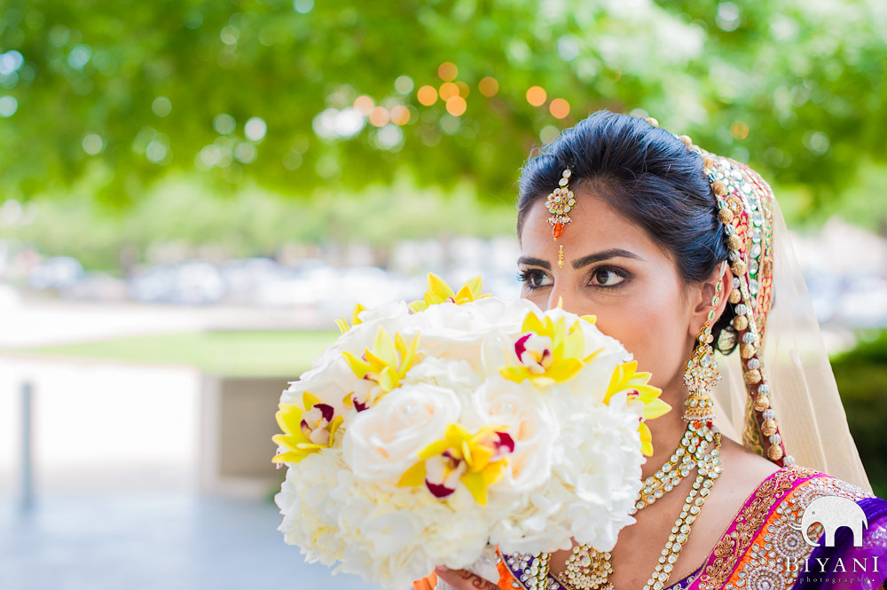 Bride with her Wedding bouquet