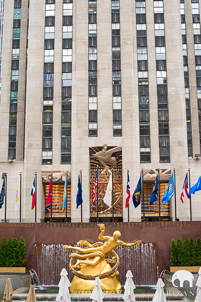 Indian Engagement Photography, Rockefeller Plaza, New York