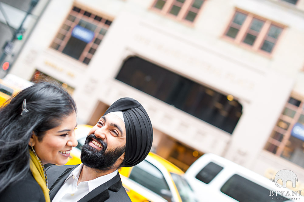 Punjabi Fiance Simling at Grand Central, New York