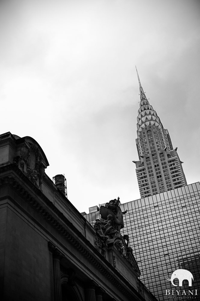 Art Deco buildings in New York during Indian Engagement Shoot