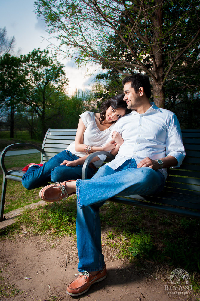 Downtown Houston Indian Engagement Photography