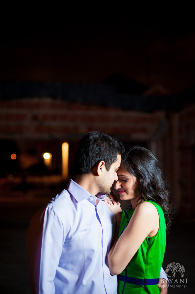 Downtown Houston Indian Engagement Photography