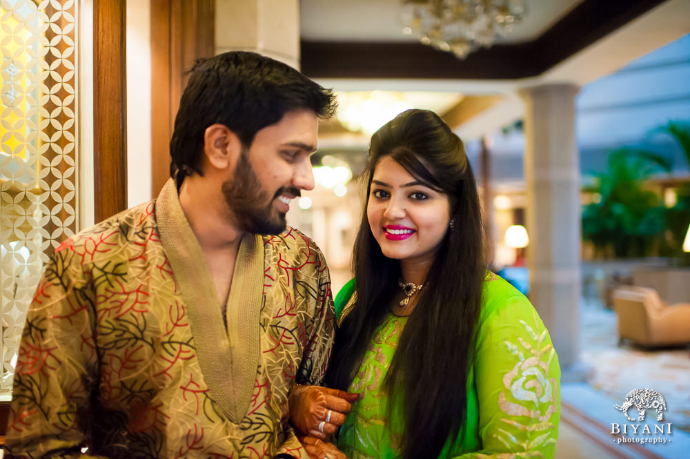 Bride Groom Posing At Taj Bengal Kolkata Indian Wedding Photo