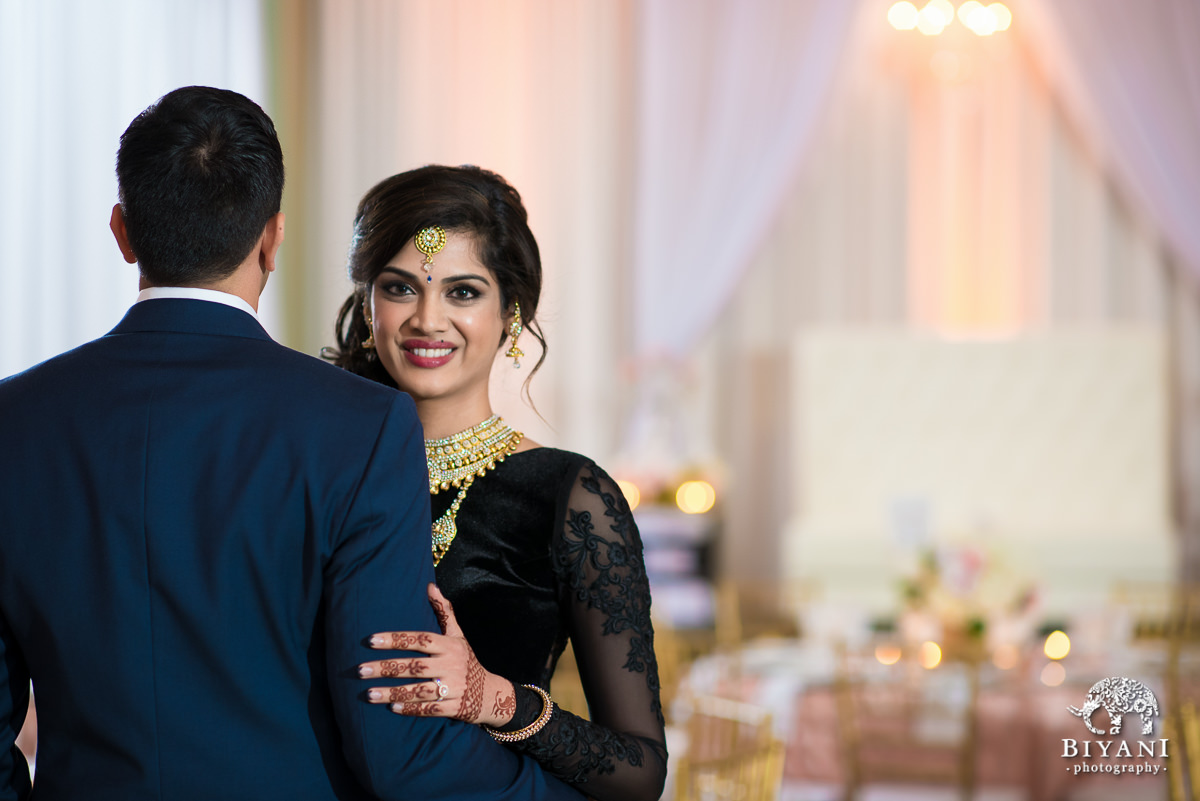 Blush & Gold Romantic Indian Wedding Reception – Oaks Events Center, Austin, TX