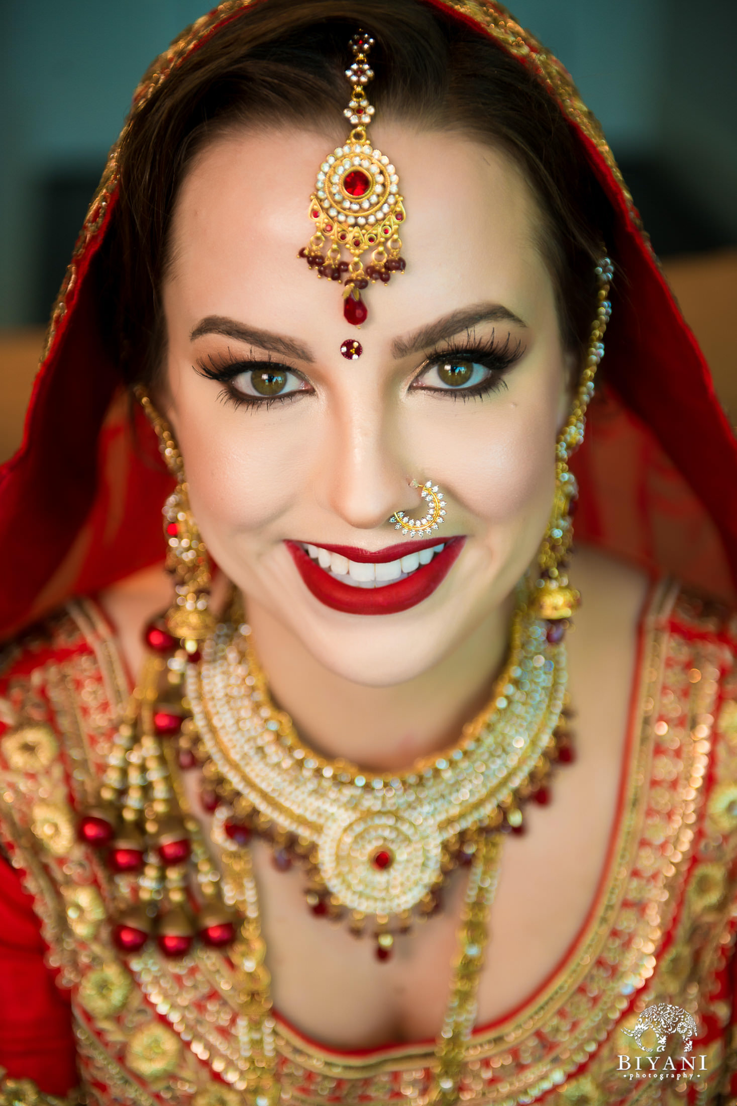Indian Bridal Traditional Dress jewelry And Makeup 