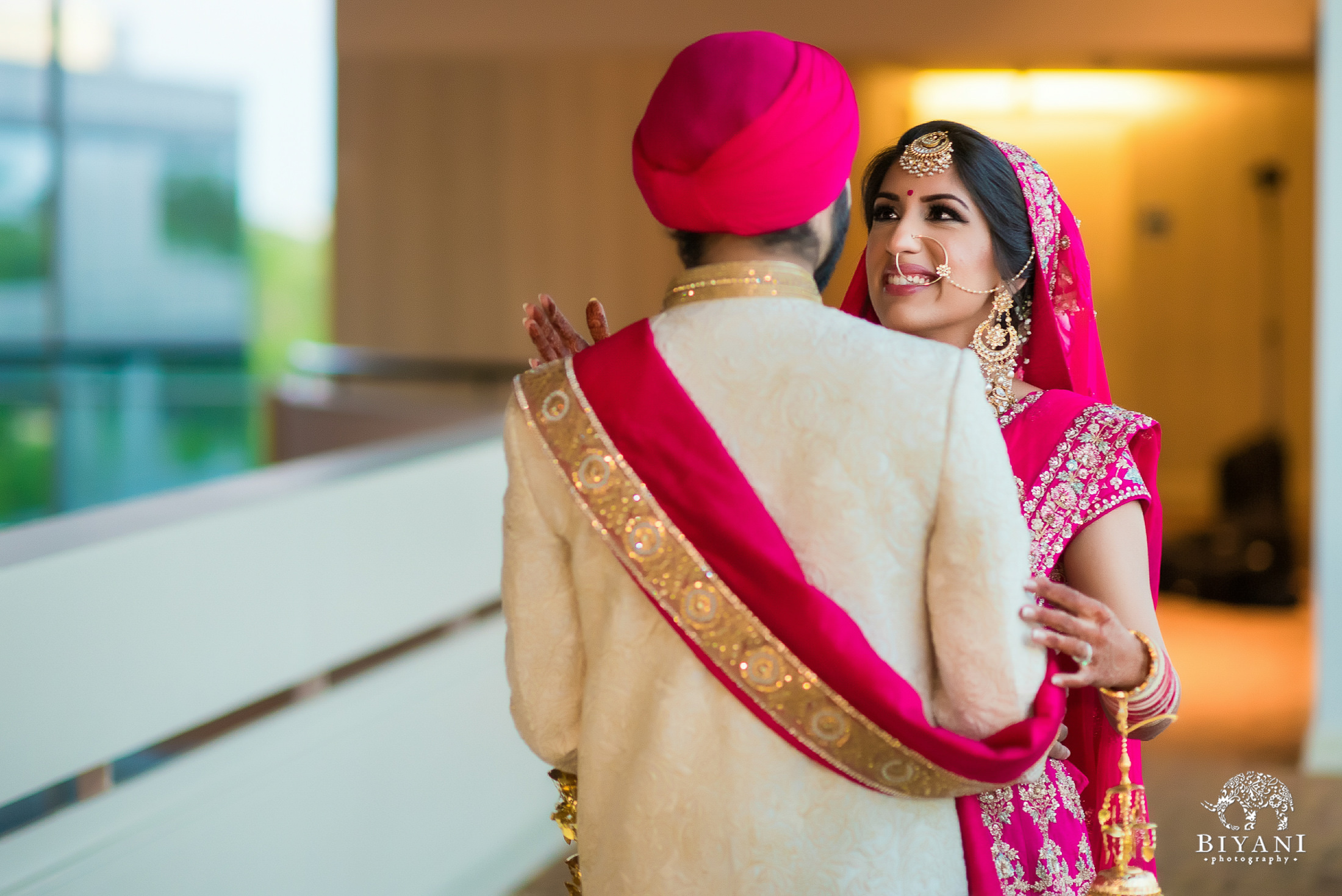 Punjabi Wedding Ceremony bride and groom 