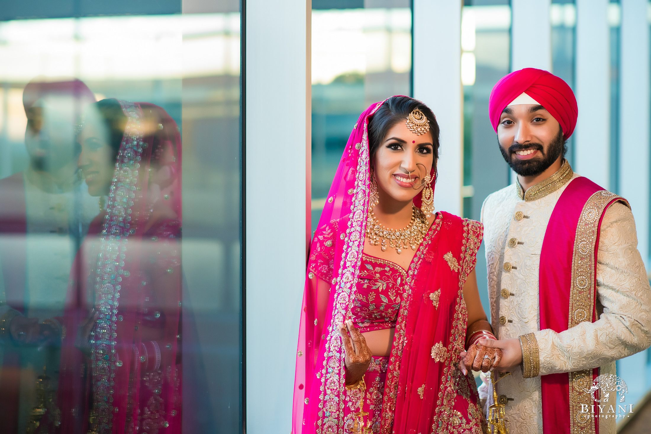 Punjabi Wedding Ceremony bride and groom