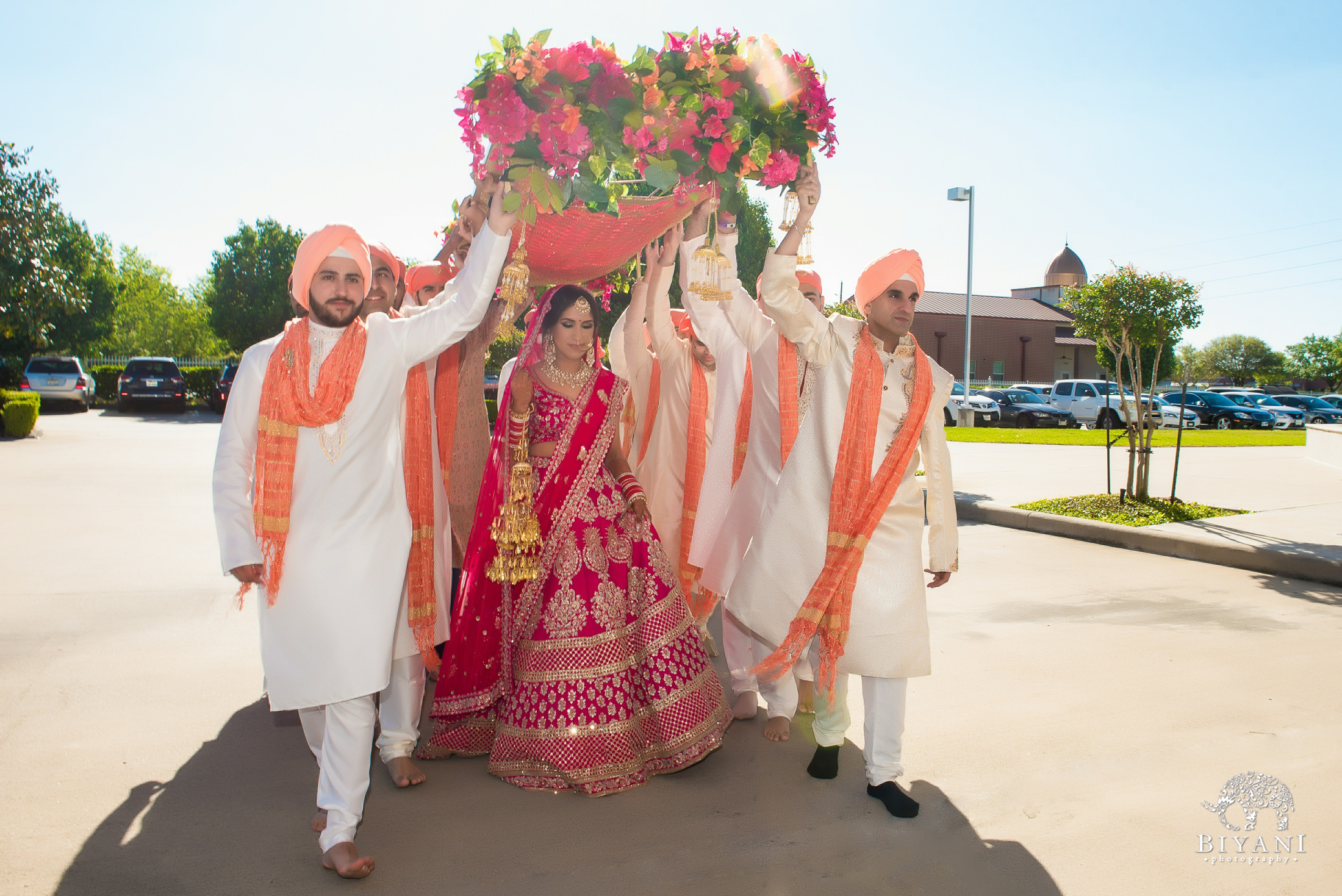 Punjabi Wedding Ceremony Bride entrance 