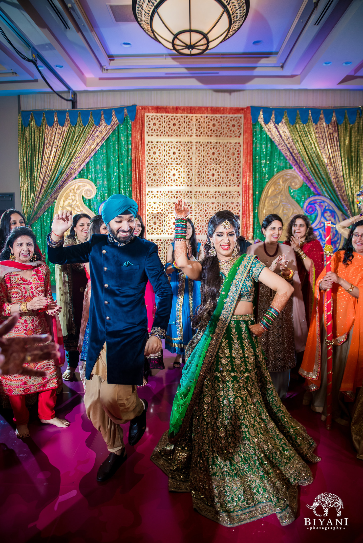 Punjabi bride and groom