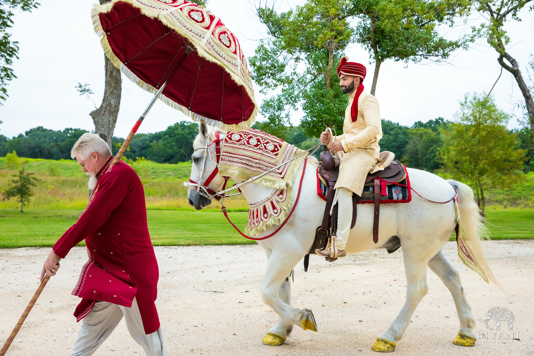 Outdoor Telugu Wedding Ceremony Baraat 