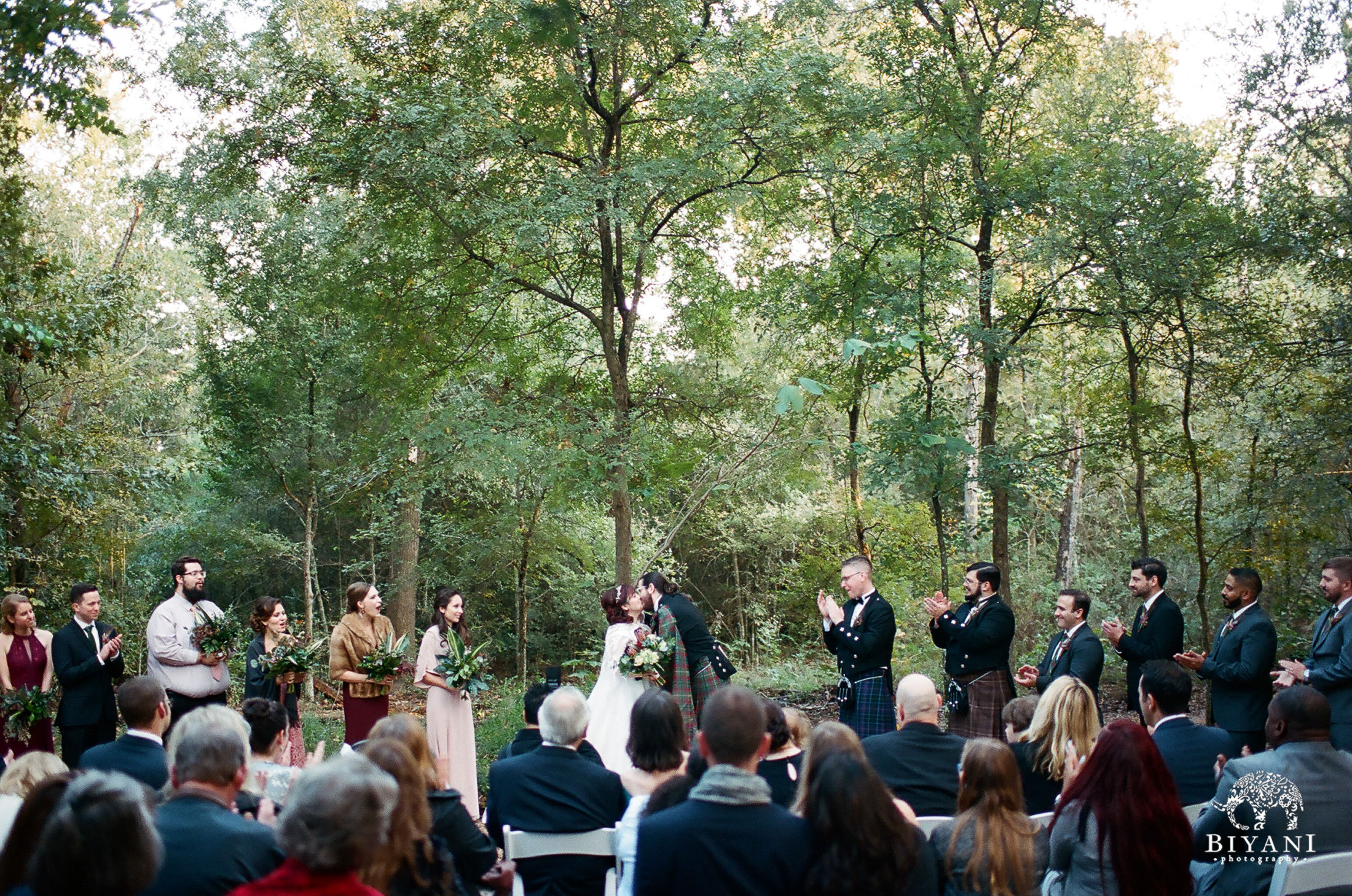 Houston Arboretum Forest Wedding Ceremony
