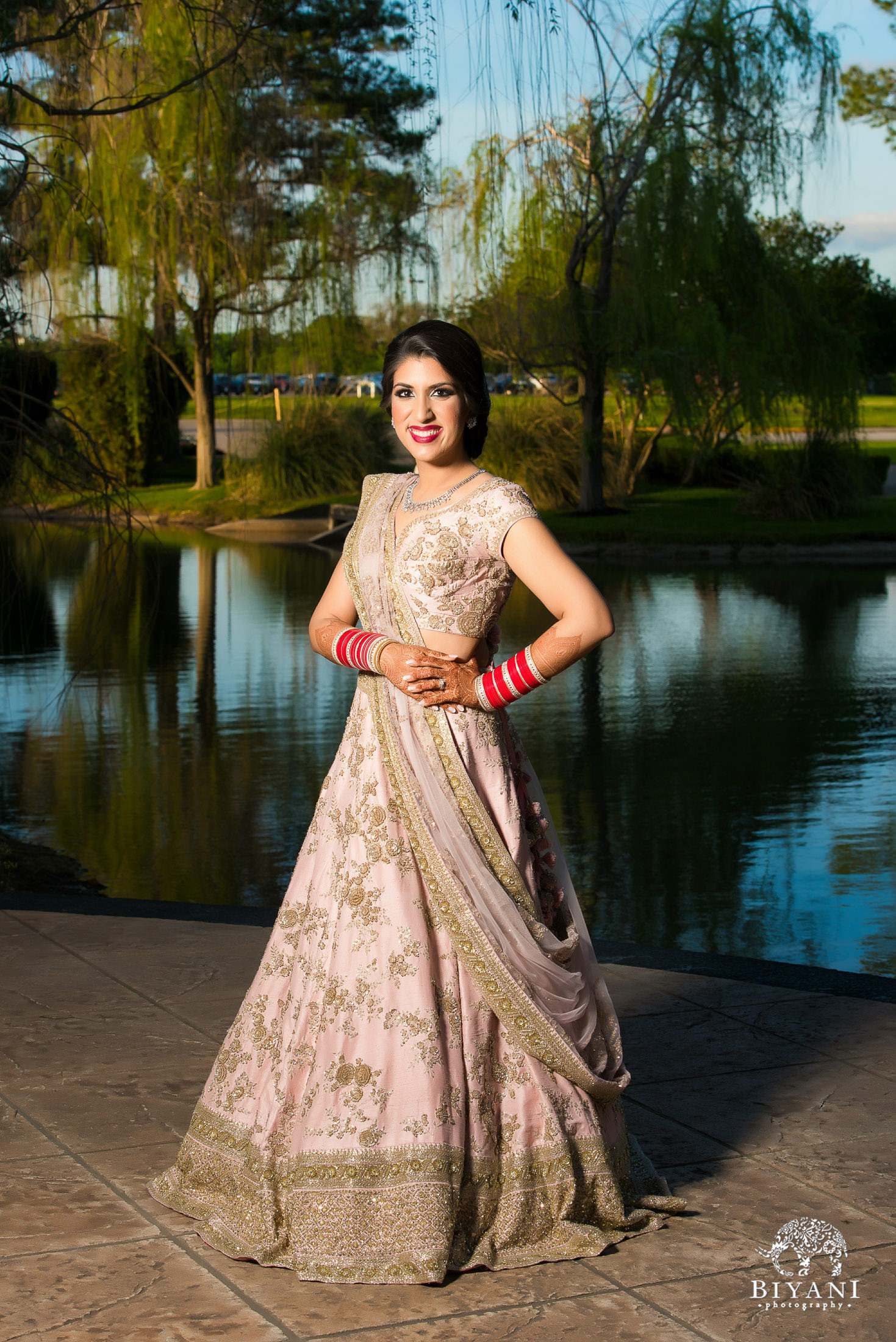 Houston Punjabi Wedding Reception Bride 