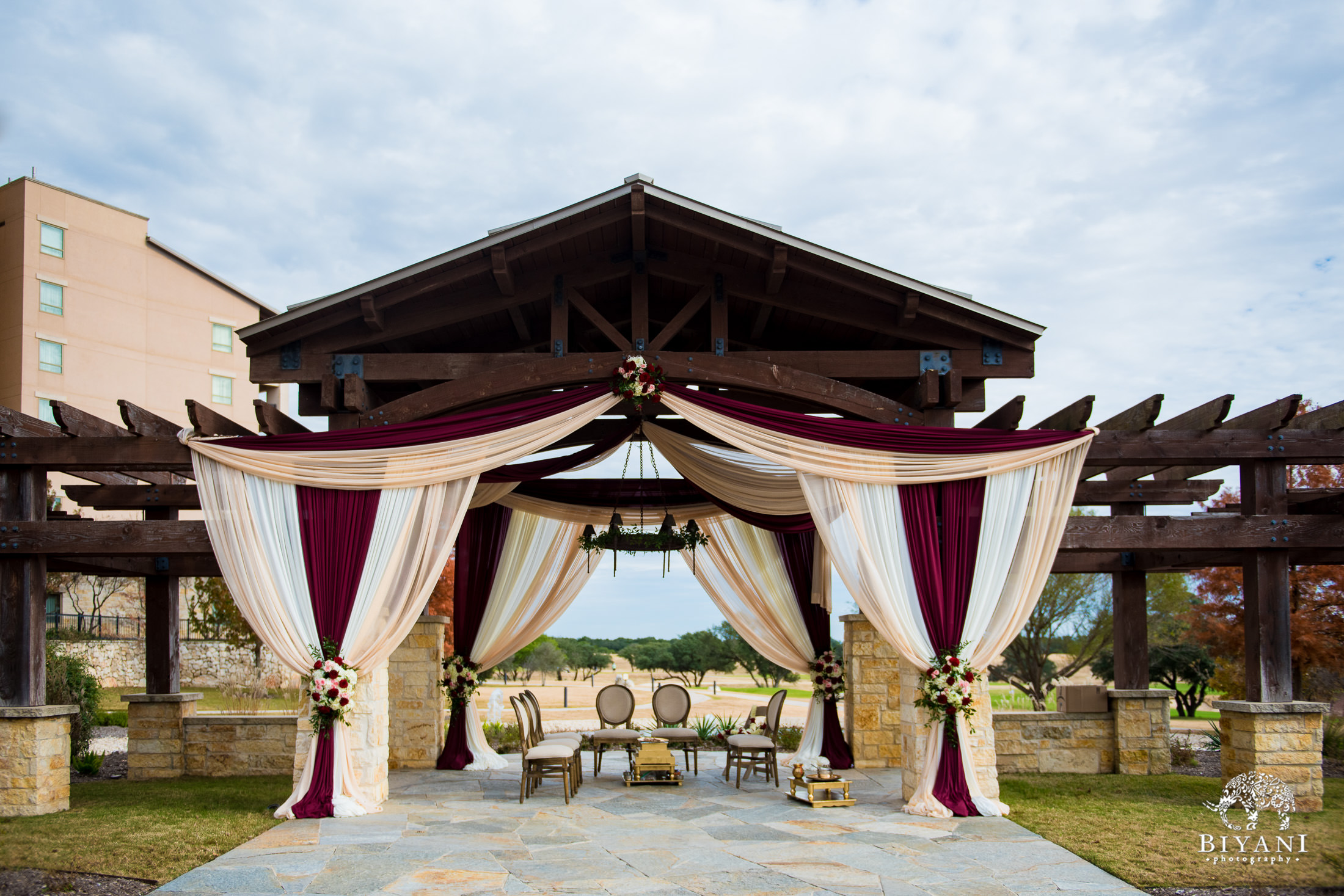 Indian Fusion Wedding Decor outdoors