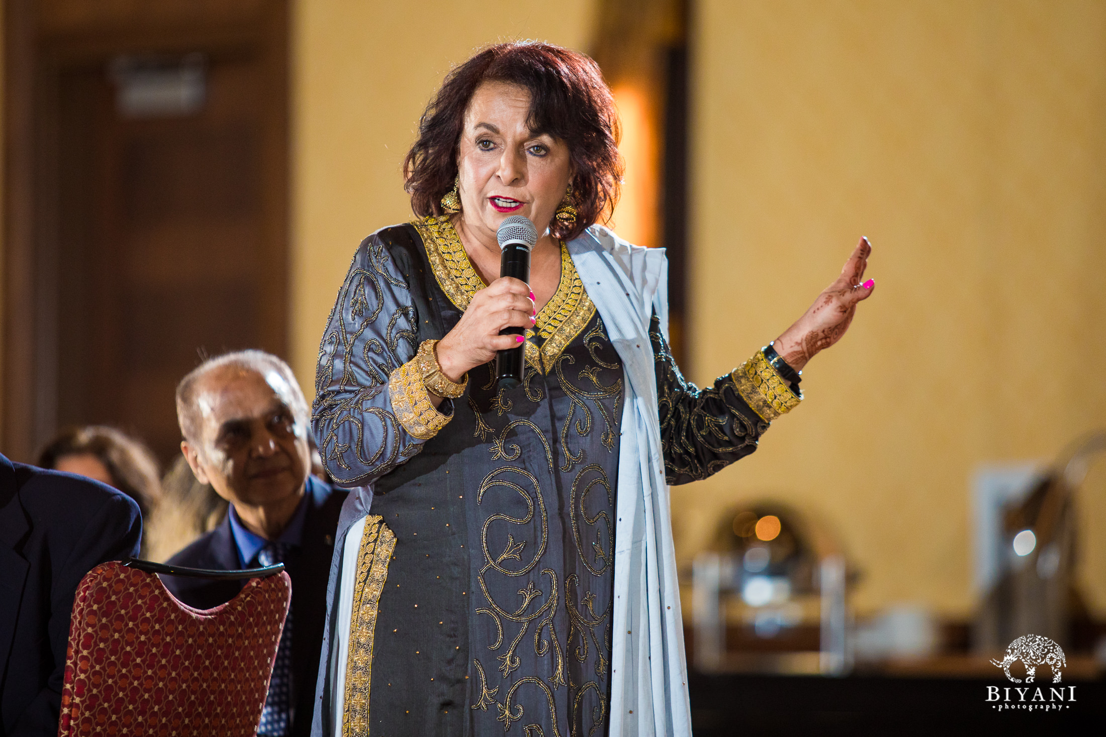 Indian Fusion Wedding Reception speech by bride's mother. 