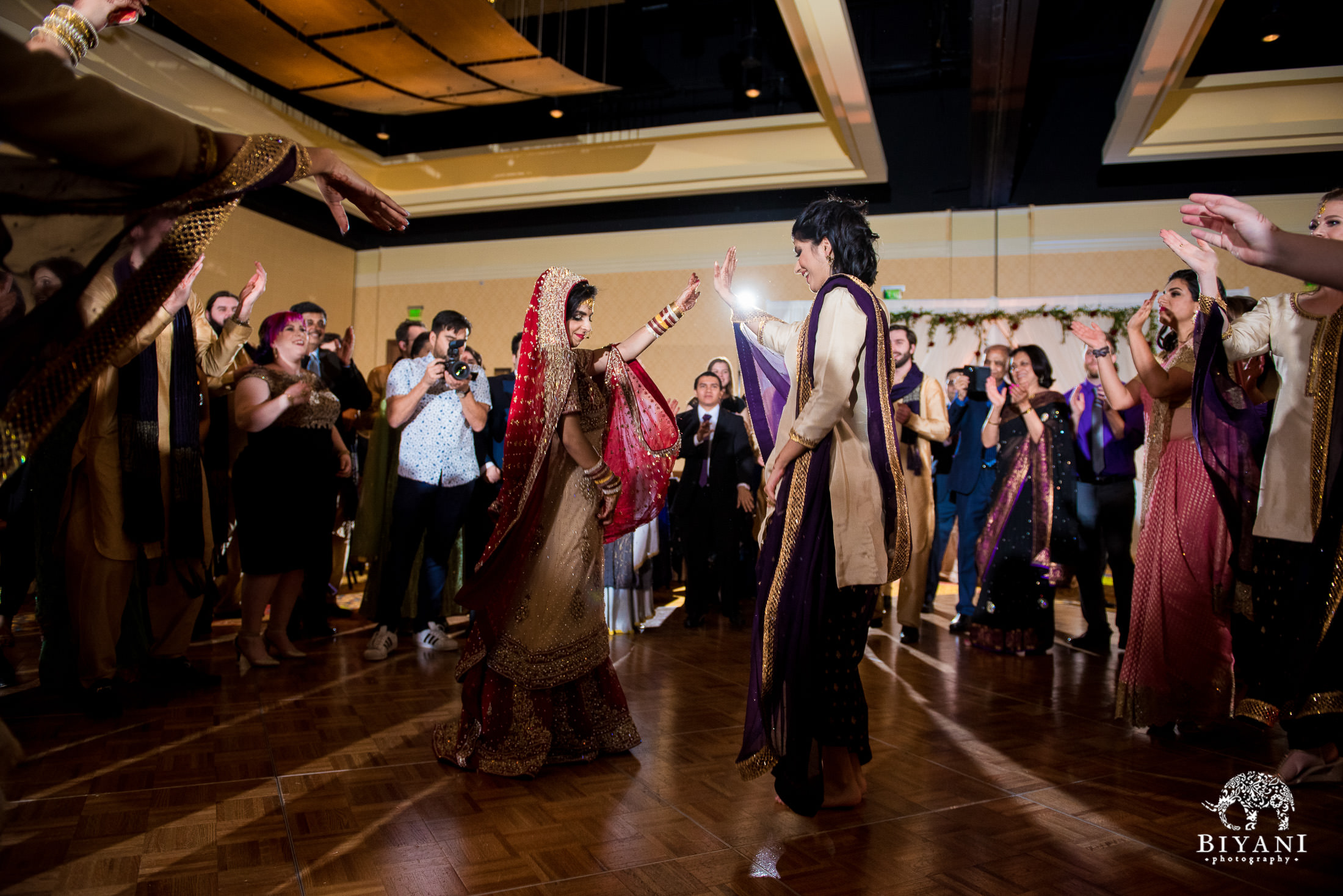 Indian Fusion Wedding Reception dance party 