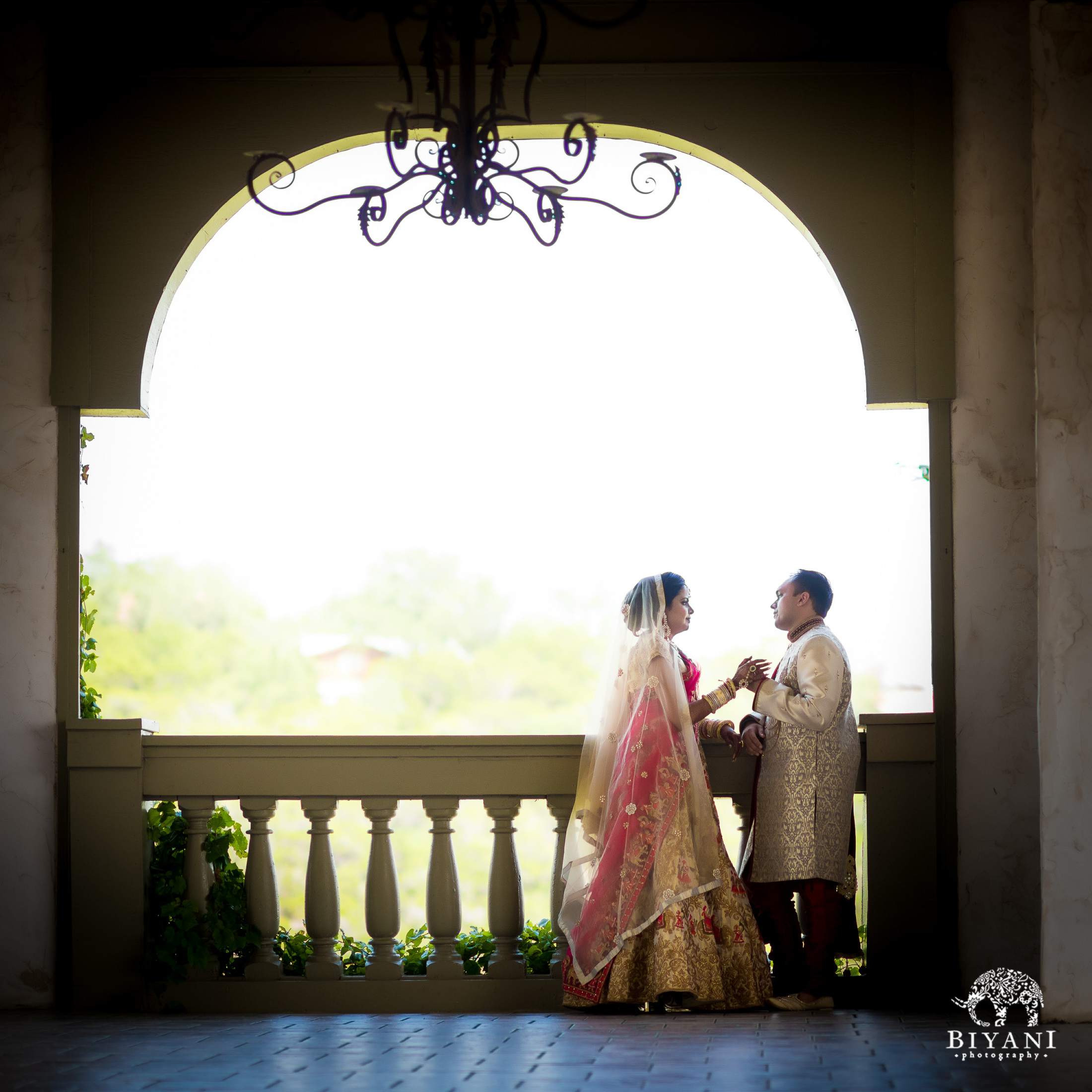 Indian bride and groom portraits