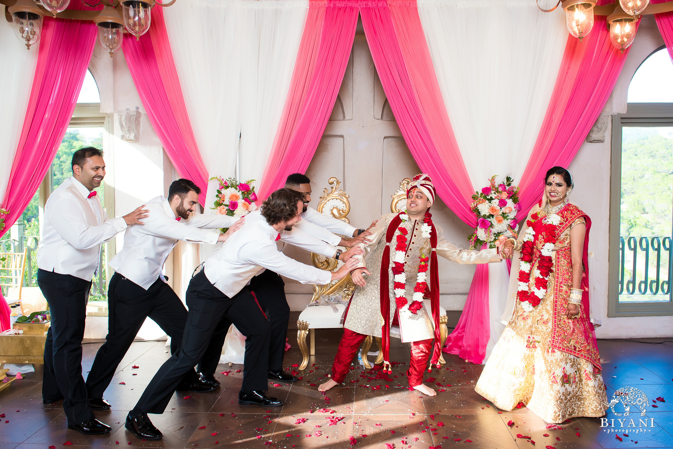 Indian Wedding Bride and Groom Portraits 