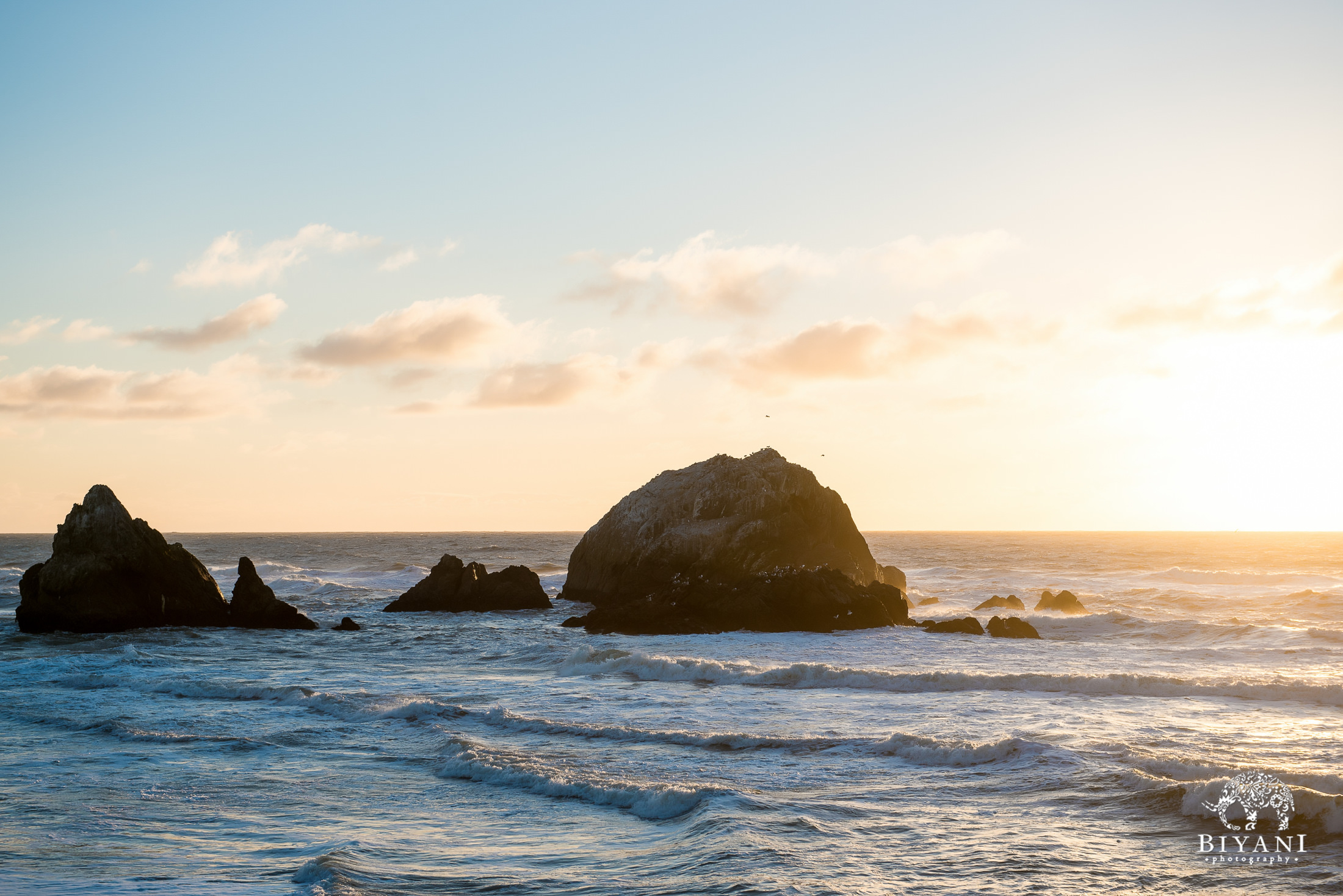 Ocean front view during Indian Engagement photo shoot