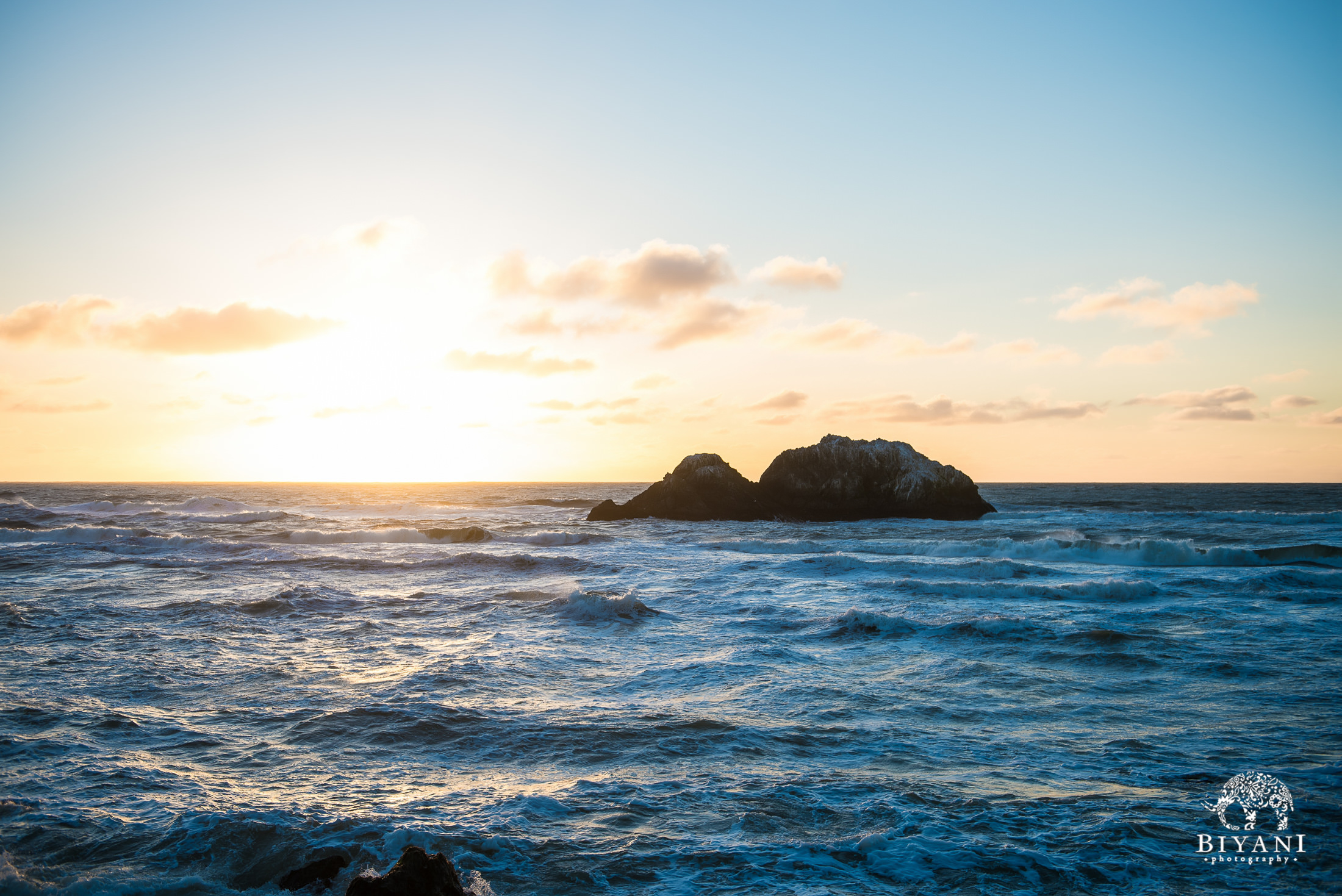 ocean views during sunset 